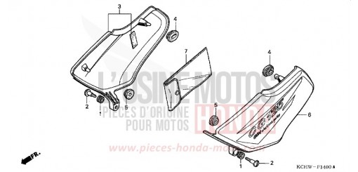 SIDE COVER CG125W de 1998